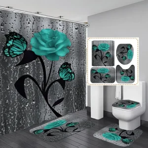 4pcs Set  Bathroom Home Decor