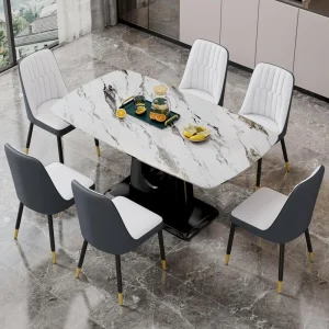 63” Dining Table Set for 6,