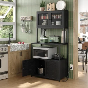 6-Tier Kitchen Bakers Rack with Power Outlet,